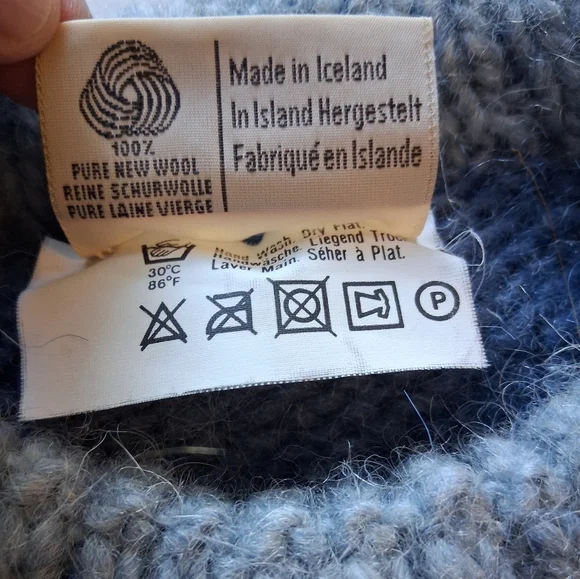 Vintage Icelandic Wool Sweater Samband Of Iceland Sz S-M - Picture 4 of 6